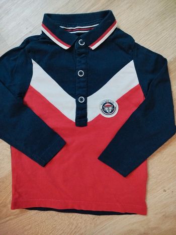 Polo à manches longues garçon 18 mois