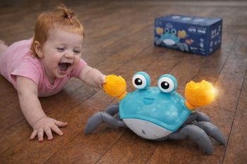 Crabe musical interactif bébé - lumière & musique - recharge USB