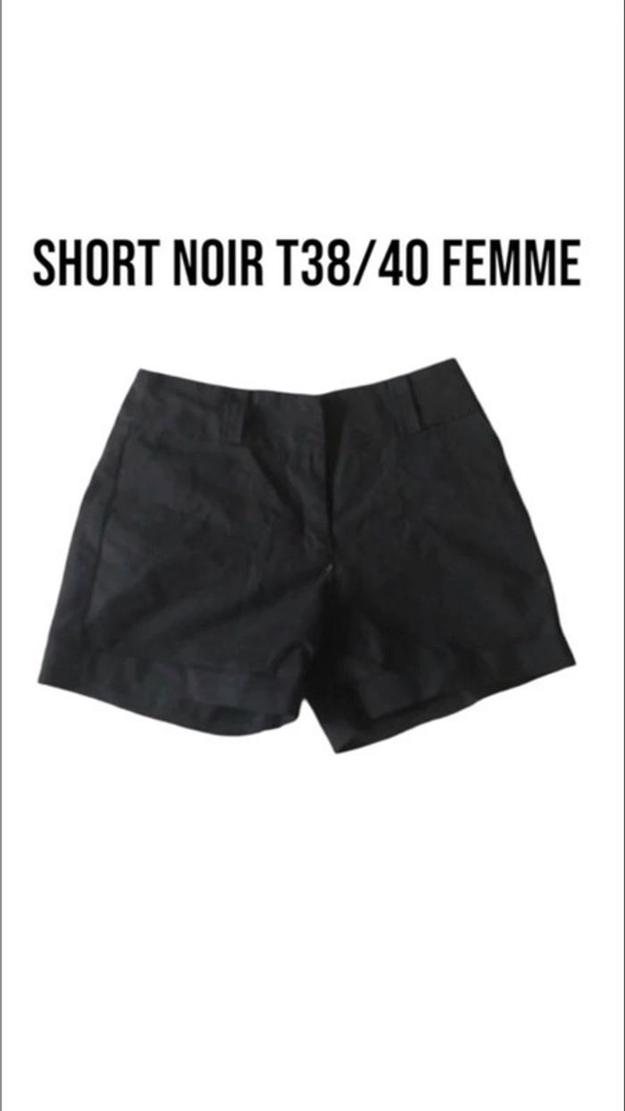 Short noir T38/T40 femme đ©ł