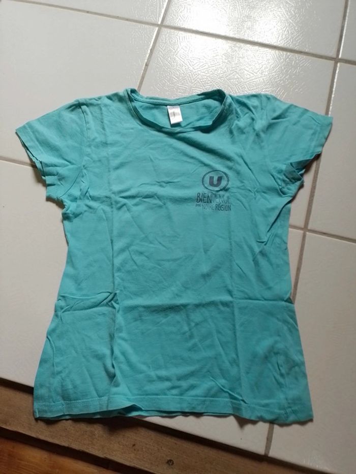 T-shirt femme bleu ciel Super U - photo numéro 8