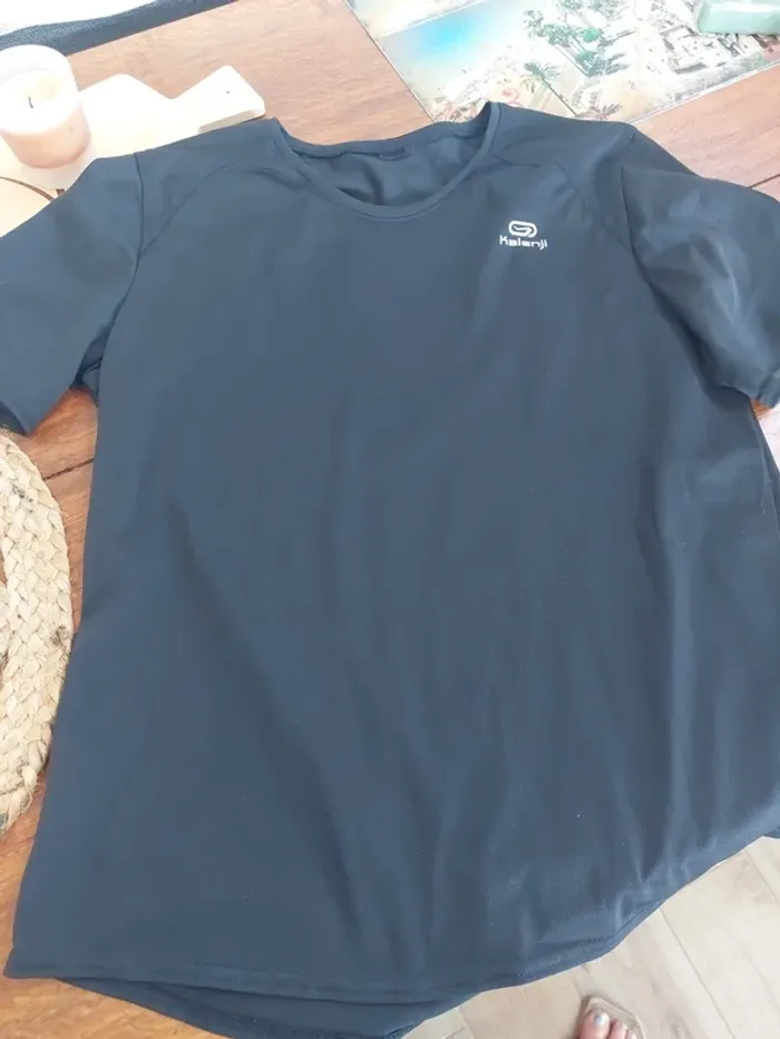 Tee shirt noir sport homme Kalenji