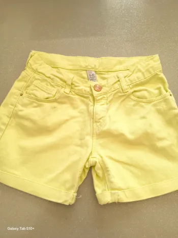 Short vert jaune anis