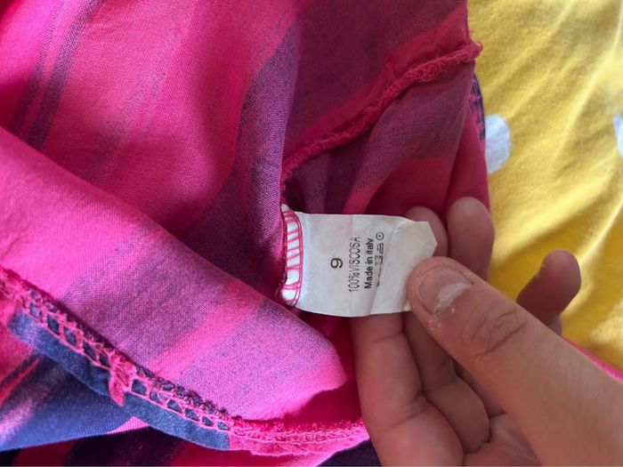 Tunique blouse chemisier rose violet en viscose vintage - été manches 3/4 - taille 40 - photo numéro 5