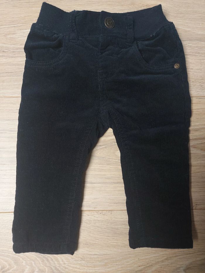 Pantalon velours marine 9 mois