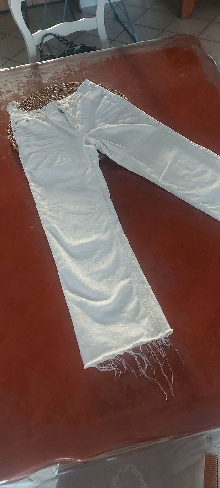 Jeans blanc straight - photo numéro 2