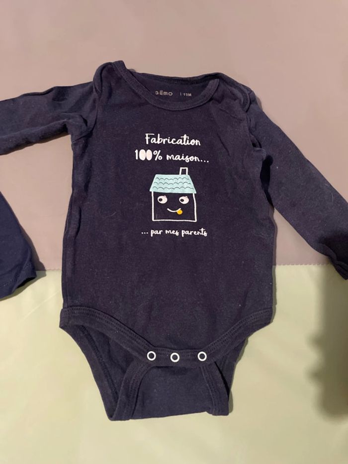 Mot de 3 bodies 12 mois - photo numéro 4