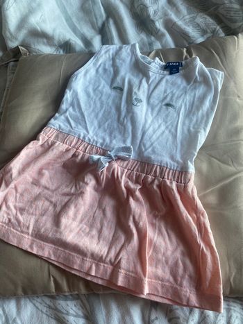 Robe sans manche Kiabi 6 mois chat