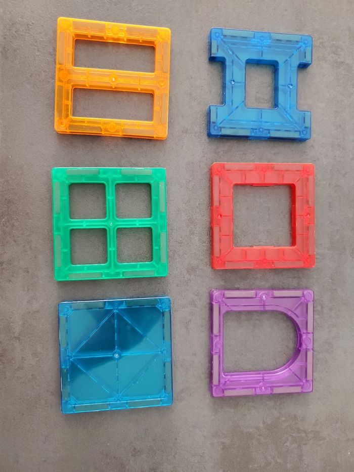 Tuiles magnétique 60pcs jeux construction aimanté - photo numéro 7
