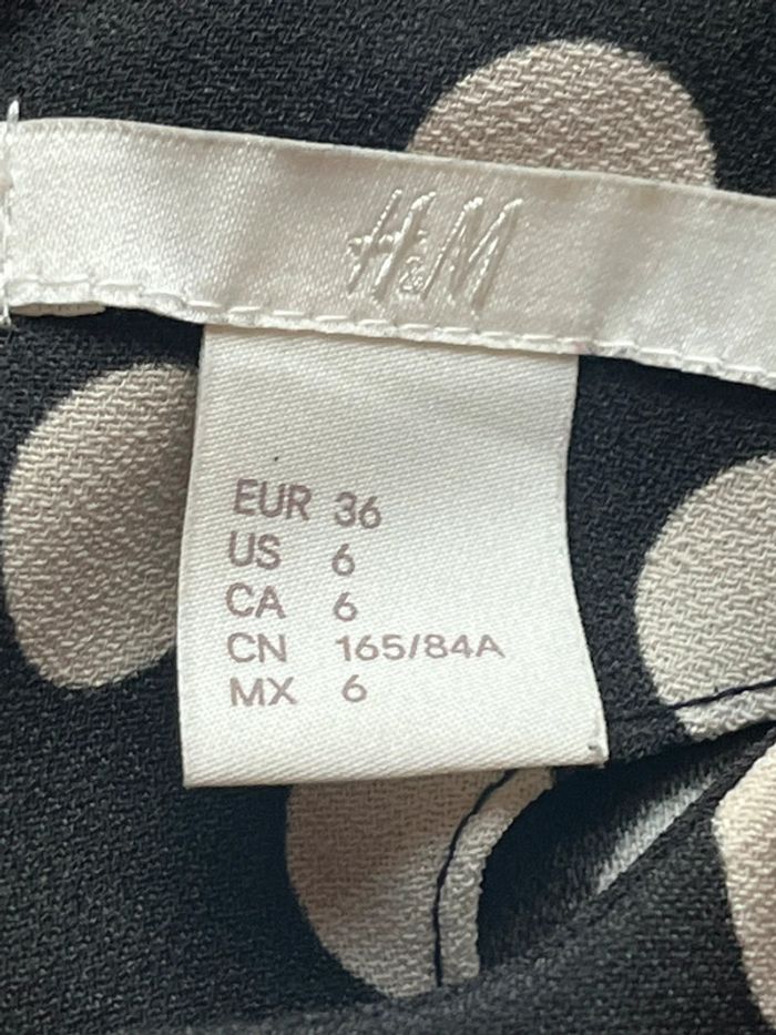 Robe noire à pois H&M S - photo numéro 6