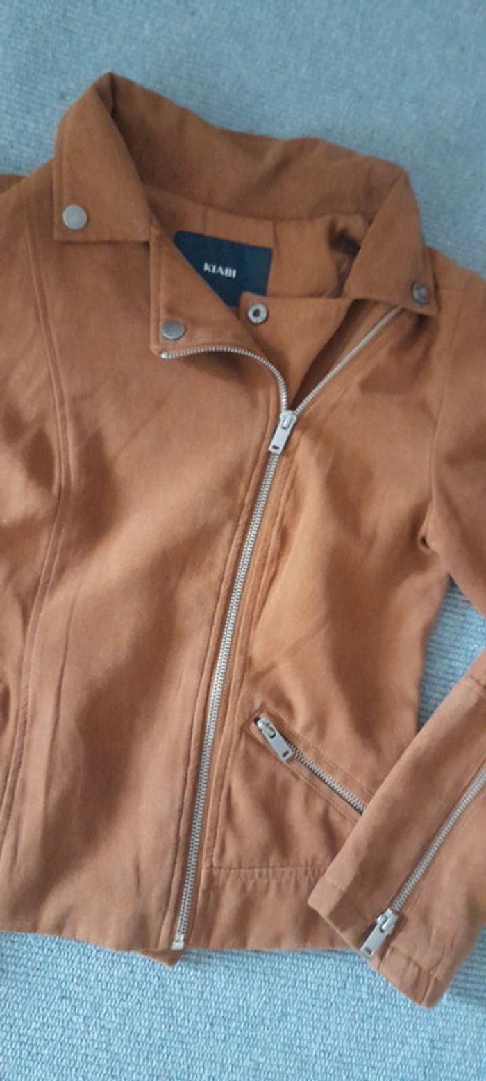 Veste blazer en suédine - photo numéro 4