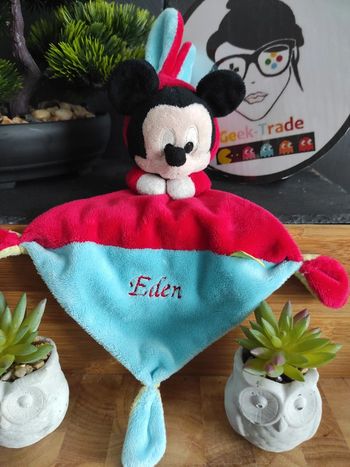 Doudou Mickey Disney Bleu Rouge Eden Déguisement Lapin Costume nicotoy #geektradedoudou
