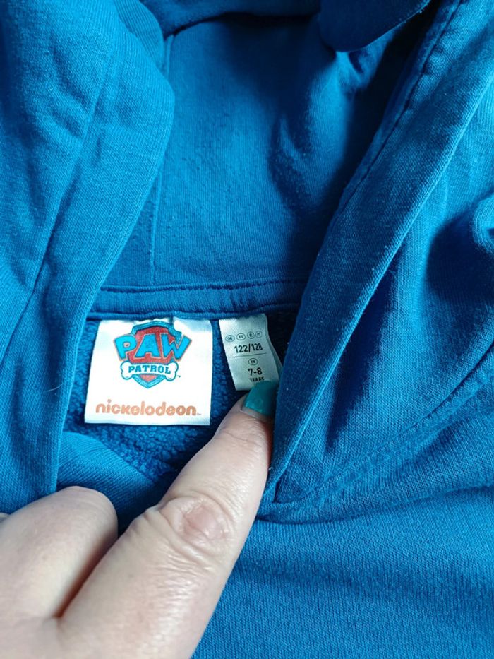 Pull à capuche Paw patrol avec poche 7-8 ans - photo numéro 4