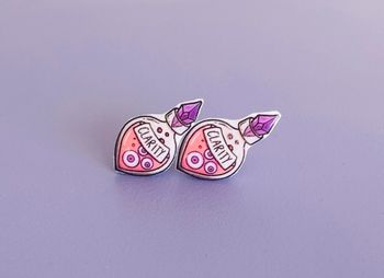Boucles d’oreilles Fait main Résine Potion Pastel Goth