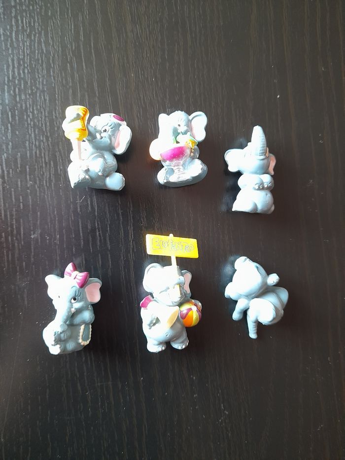 Kinder surprise figurine éléphant  x6 - photo numéro 2