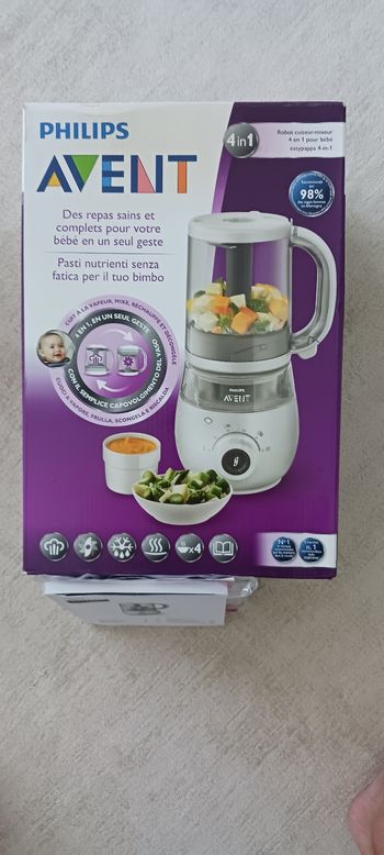 Philips Avent - Robot cuiseur vapeur-mixeur 4 en 1 pour bébé
