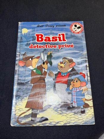 Livre pour enfants Disney club du livre basil détective privé