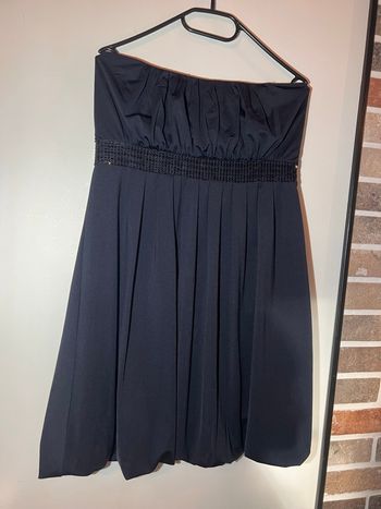 Robe bustier  bleue marine chic 38/40 