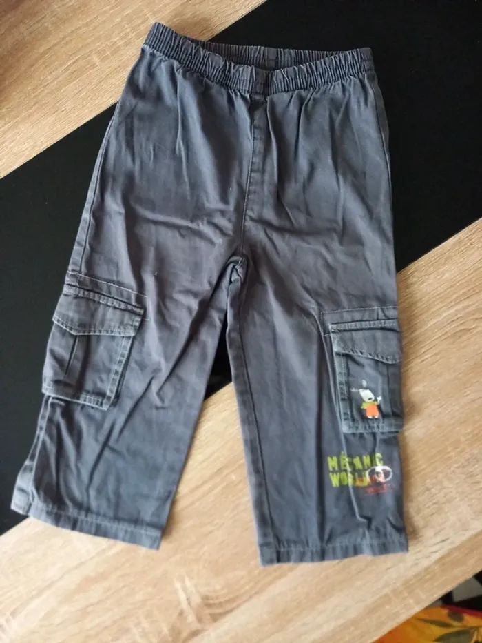 Pantalon garçon gris anthracite 24 mois - photo numéro 2