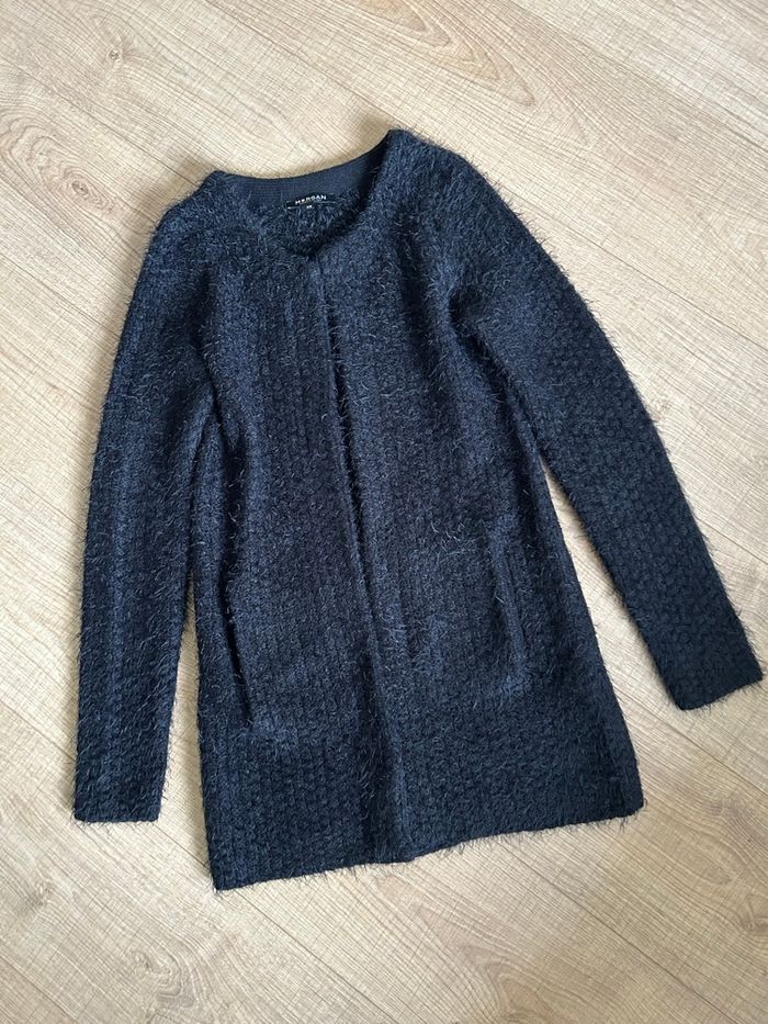 Cardigan noir tout doux Morgan taille XS excellent état - photo numéro 7
