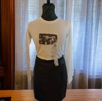 T shirt écru imprimé photo ancienne IKKS 36