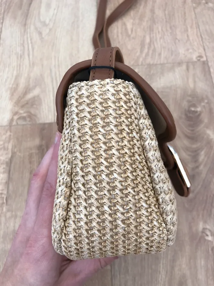 Sac bandoulière beige et marron - photo numéro 4