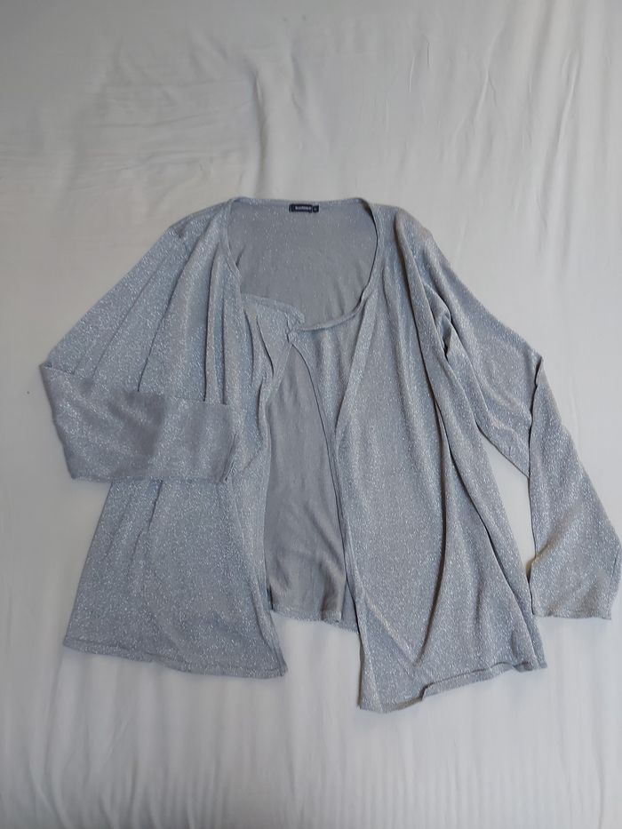 Gilet à pans pailleté