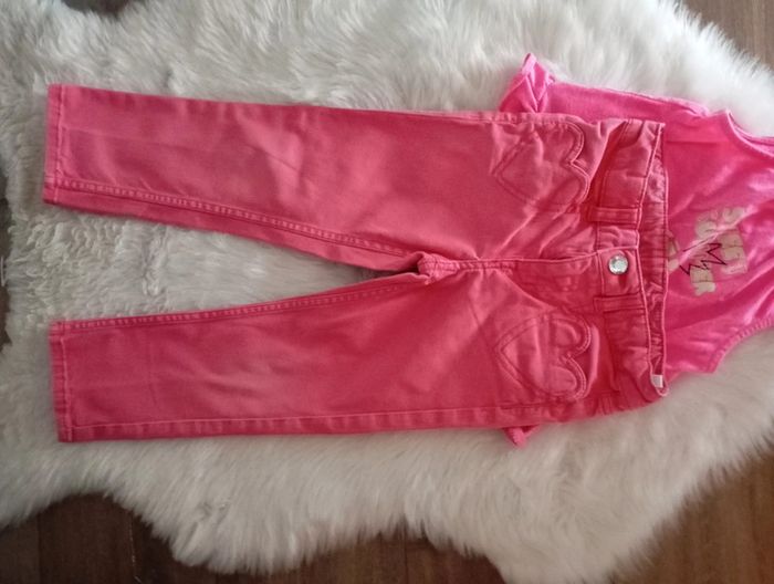 1€ lot fille 3 ans Vertbaudet + jean h&m - photo numéro 5