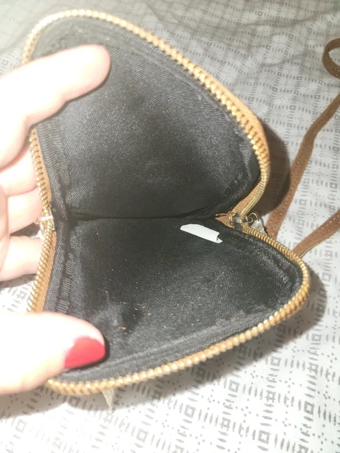 Pochette bandoulière velour - photo numéro 3