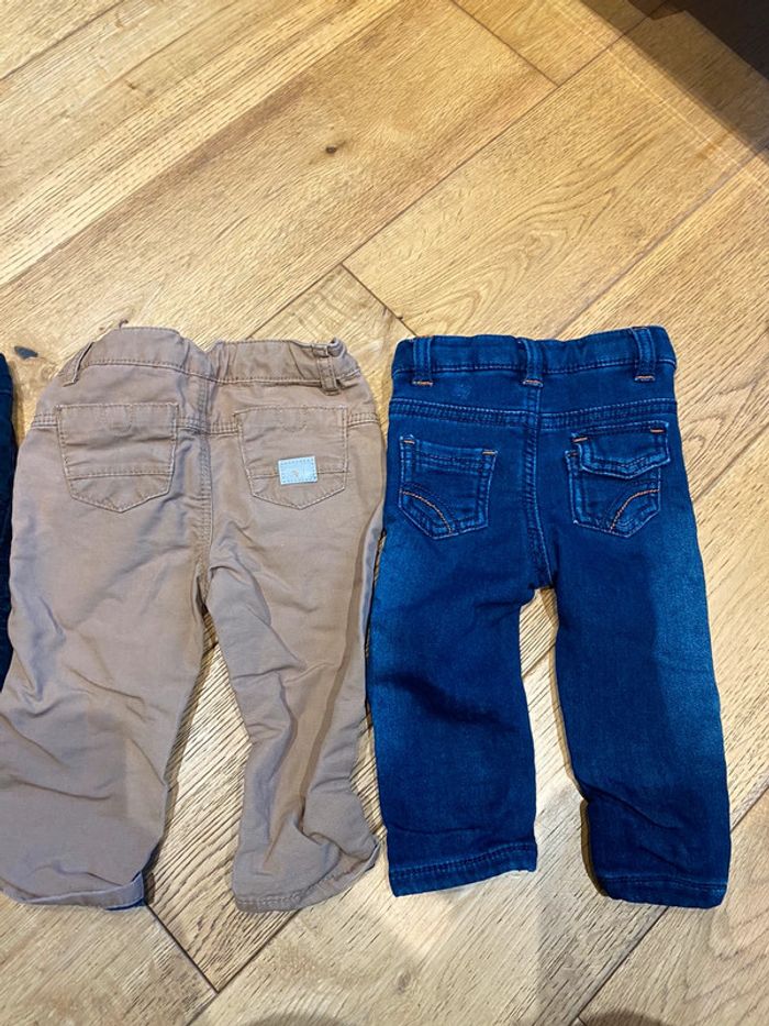 Lot de 4 pantalons 6 mois très bon etat - photo numéro 3
