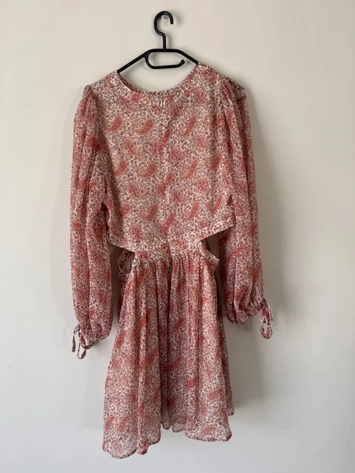 👗🌻 magnifique robe d’été légère à motif- taille L   - neuf sans étiquette -Mango - photo numéro 11