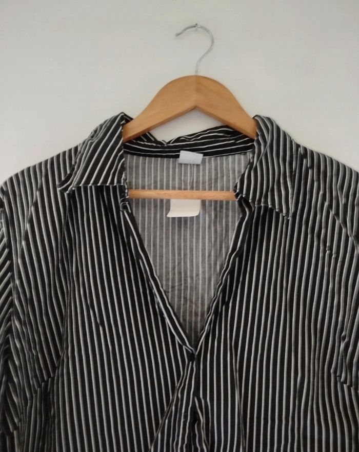 🩷 Chemise rayée Camaïeu – Taille L - photo numéro 2