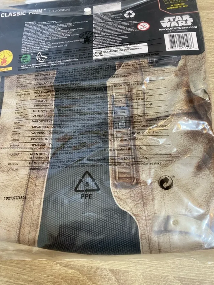 Déguisement Star Wars Rubies Finn combinaison 7-8 ans neuve - n4m - photo numéro 7