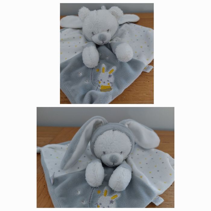 Doudou plat ours déguisé en lapin - Max Sax