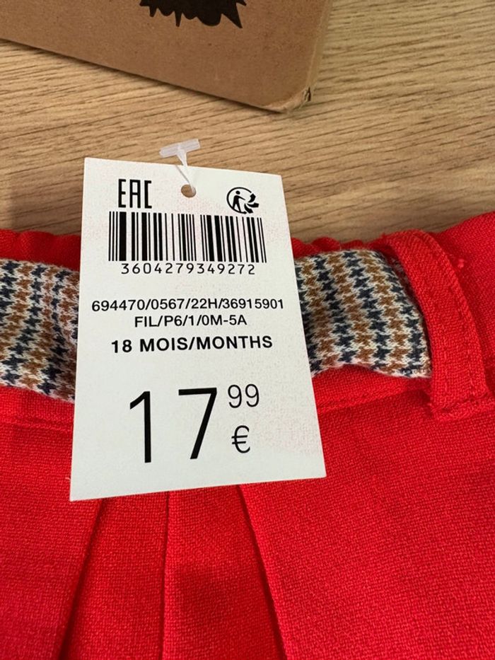 obaibi short effet jupe taille 18 mois - photo numéro 8