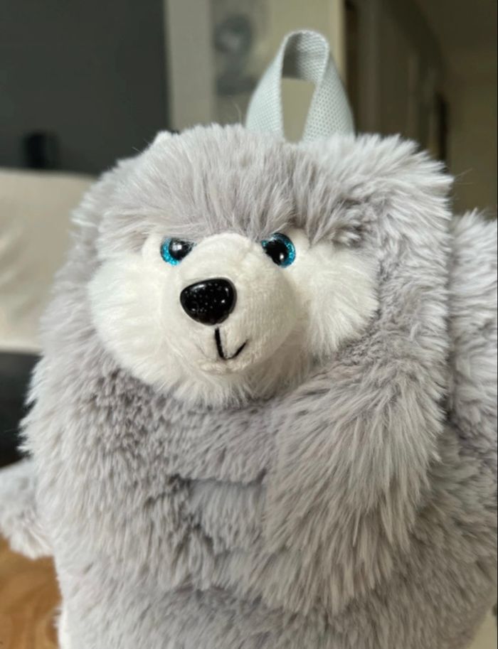 Sac à Dos Peluche 🐺 Polaire - photo numéro 2