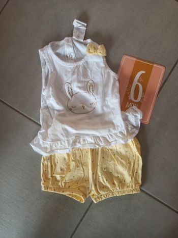 Ensemble fille 6 mois