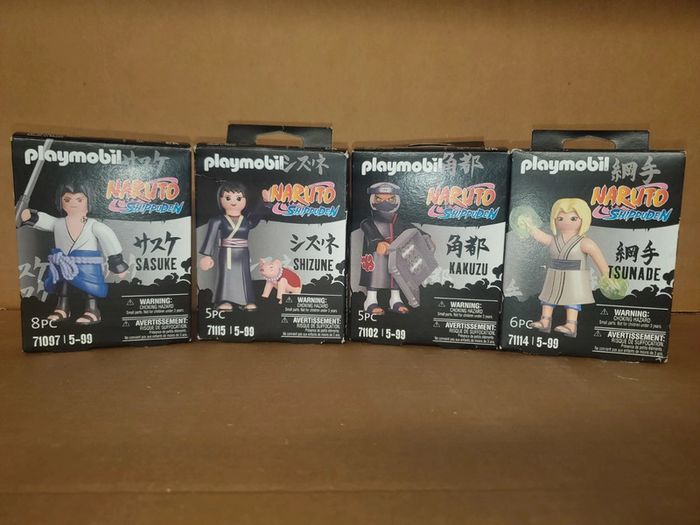 Lot 4 personnages Naruto .