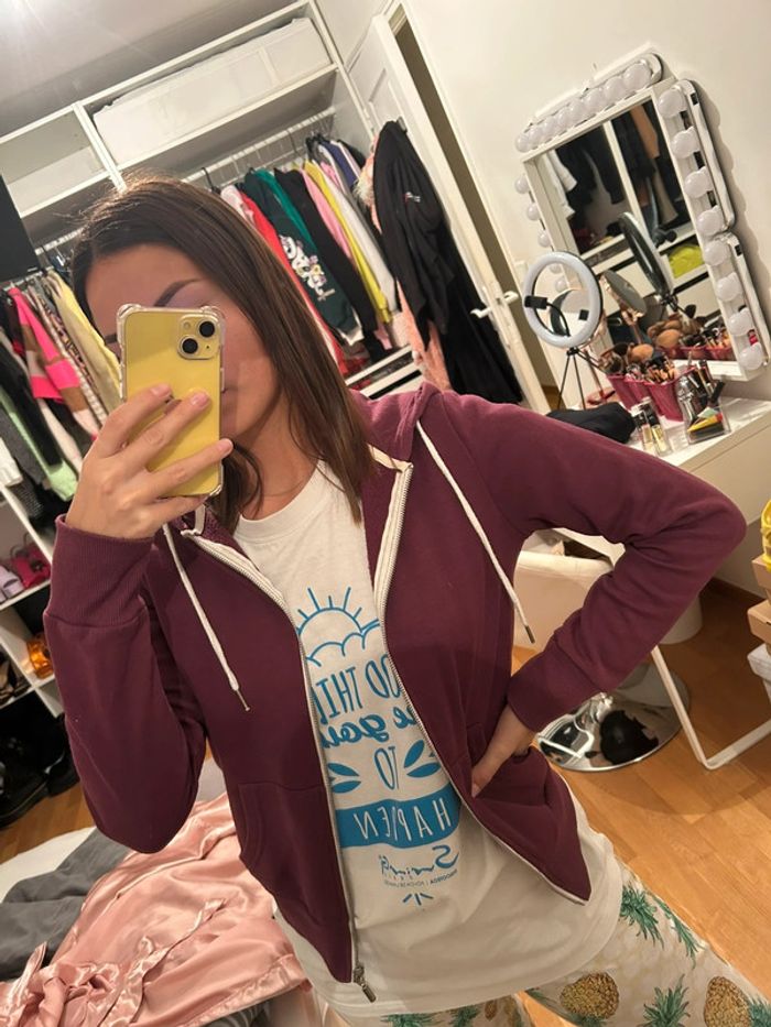 Gilet bordeaux primark S XS - photo numéro 2