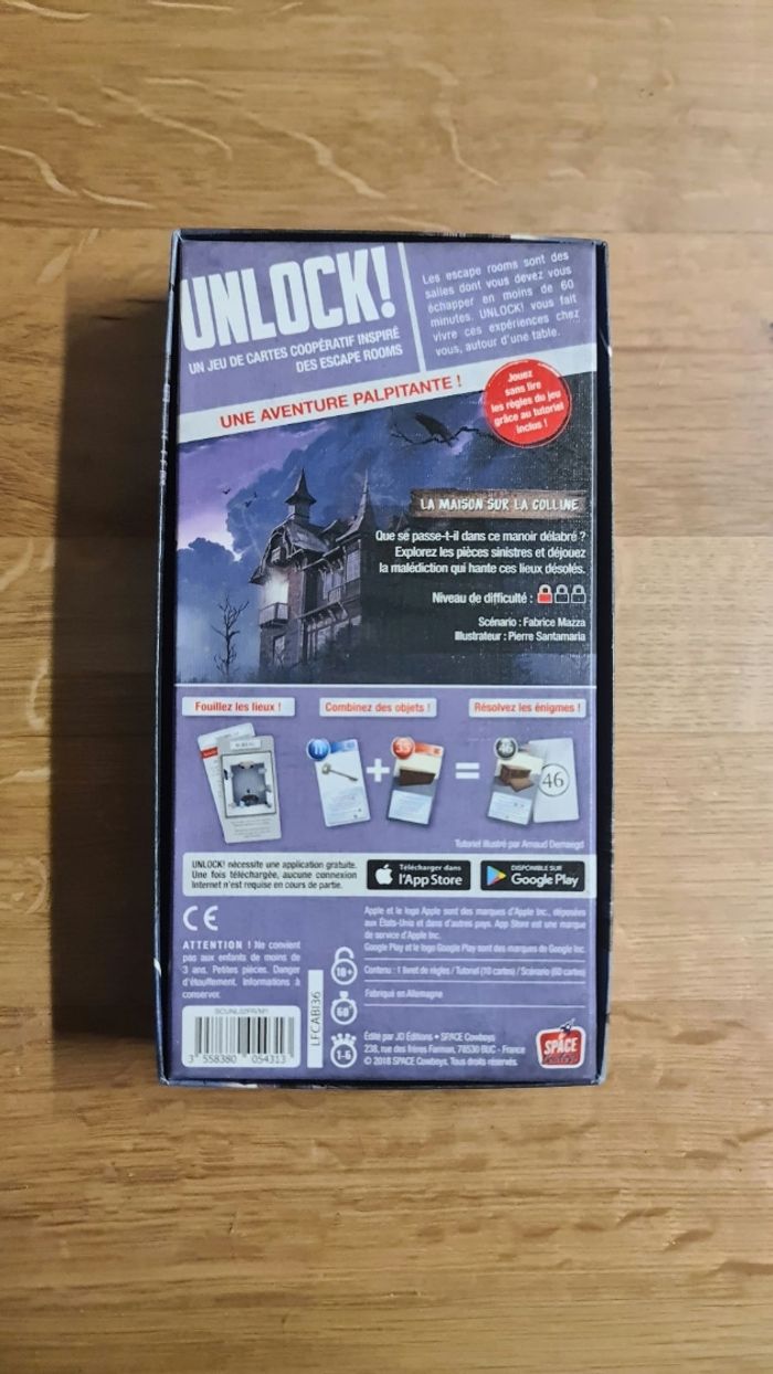 Jeu d'Escape Room Unlock ! La Maison Sur La Colline des éditions Space Cowboys, - photo numéro 3
