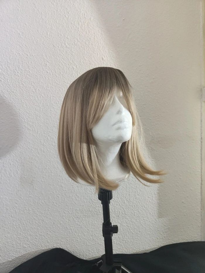 🎀 Promo 🎀 Perruque Naturelle Blond Ombré Glamour - photo numéro 7
