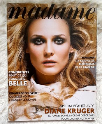 Magazine Madame Figaro n°1106 novembre 2005 spécial beauté avec Diane Kruger