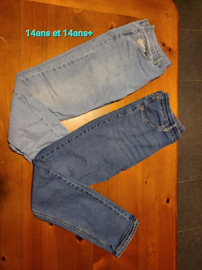 2 jeans garcon taille 14 ans et 14 ans + - photo numéro 2