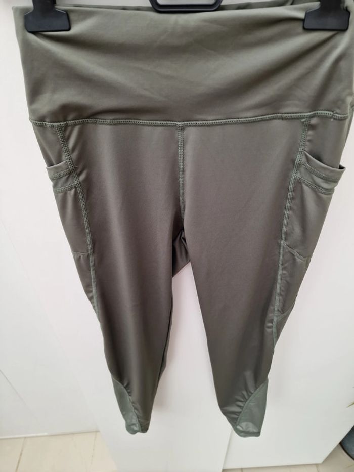 Legging Kaki Poches Transparence - photo numéro 3