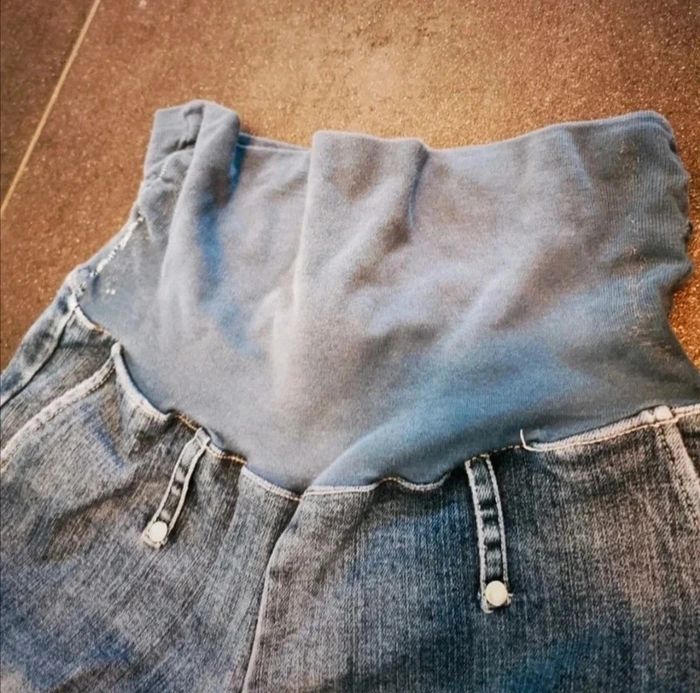 Pantalon de grossesse en jean femme S/M - photo numéro 2