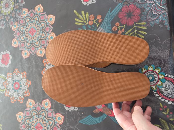 chaussons tout en cuir taille 40 - photo numéro 2