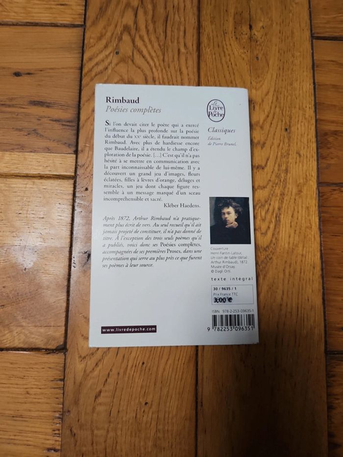 Livre Rimbaud poésies complètes - photo numéro 2
