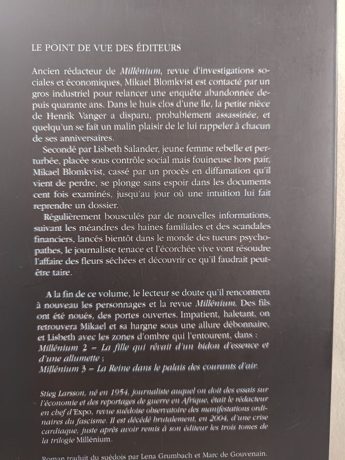 " Les hommes qui n'aimaient pas les femmes " - photo numéro 3