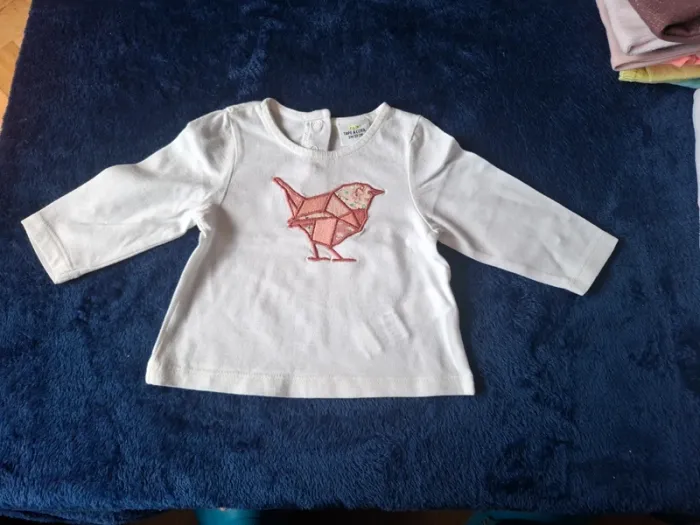 T-shirt ml oiseau - photo numéro 1