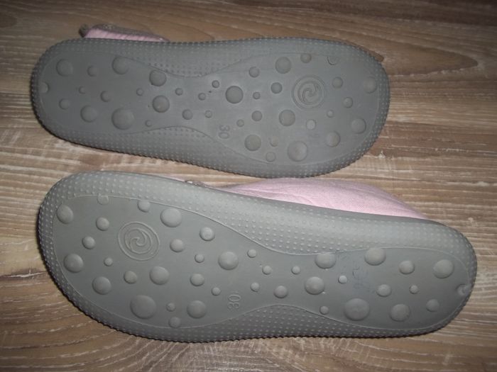 Chaussons hauts zippés rose et gris 30 (Ch15) - photo numéro 2