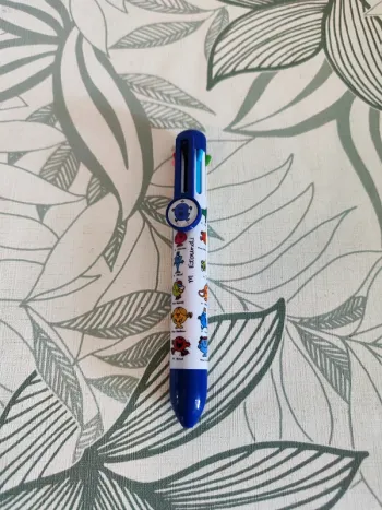 Stylo monsieur madame 8 couleurs bleu foncé